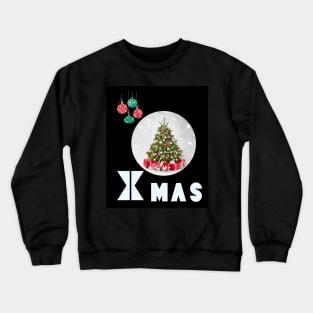 A heartwarming sight: Santa donkey! Its gentle look and playful eyes radiate innocence and joy, while the tree and gifts enhance festivity. Crewneck Sweatshirt